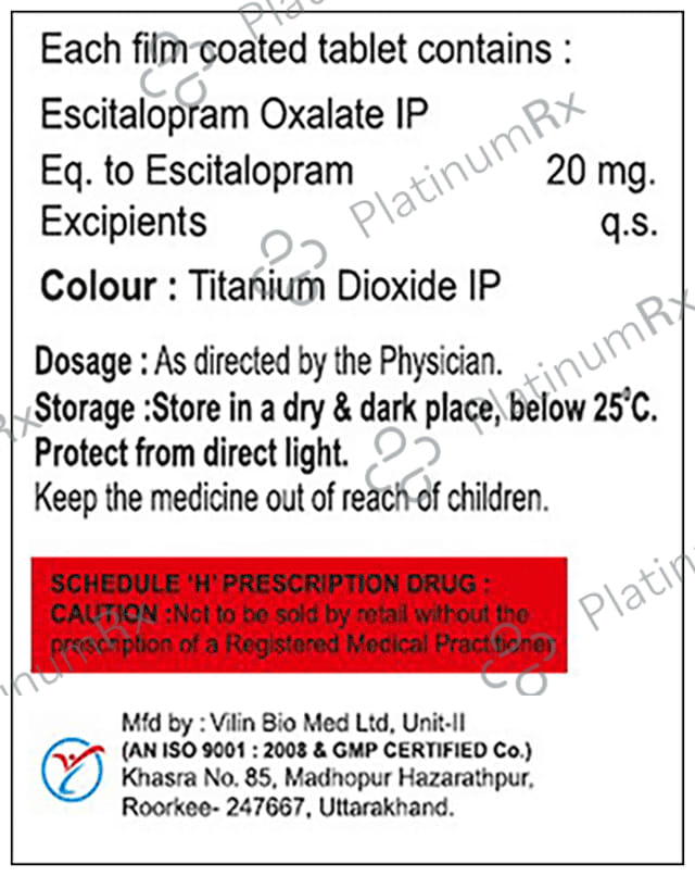 Psypram 20mg Tablet 10s