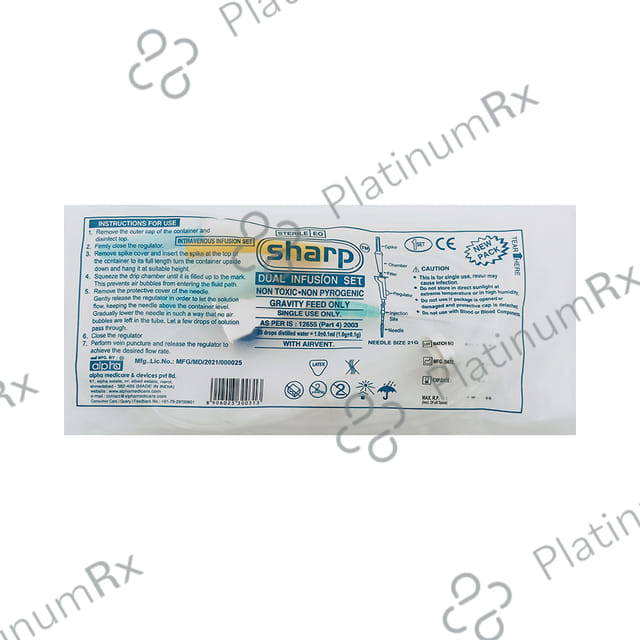 Alpha Sharp Dual Infusion Set 1s