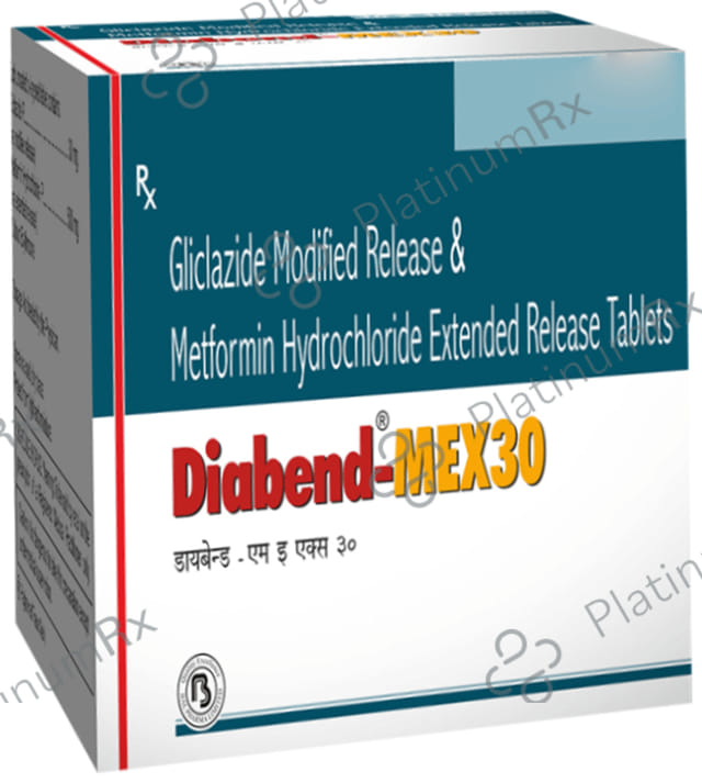 Diabend MEX 30 30/500mg Tablet ER 10s