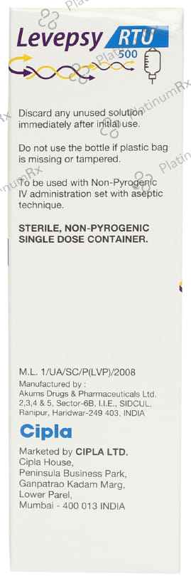 Levepsy RTU 500 Infusion 100ml