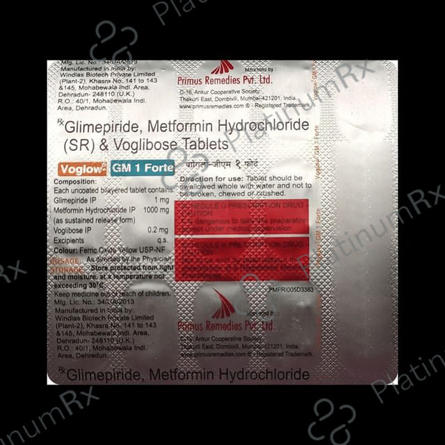 Voglow GM 1 Forte 1/1000/0.2mg Tablet SR 10s