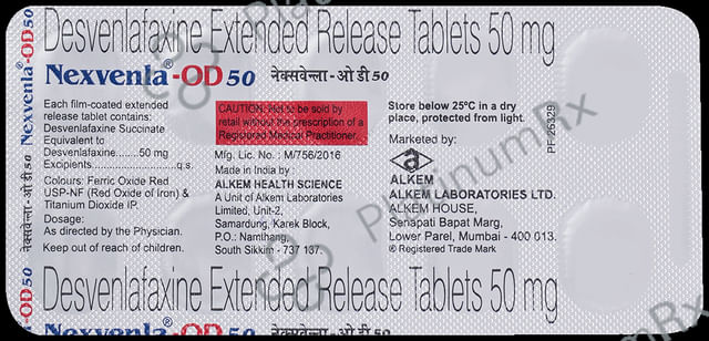 Nexvenla OD ER 50mg Tablet 10s