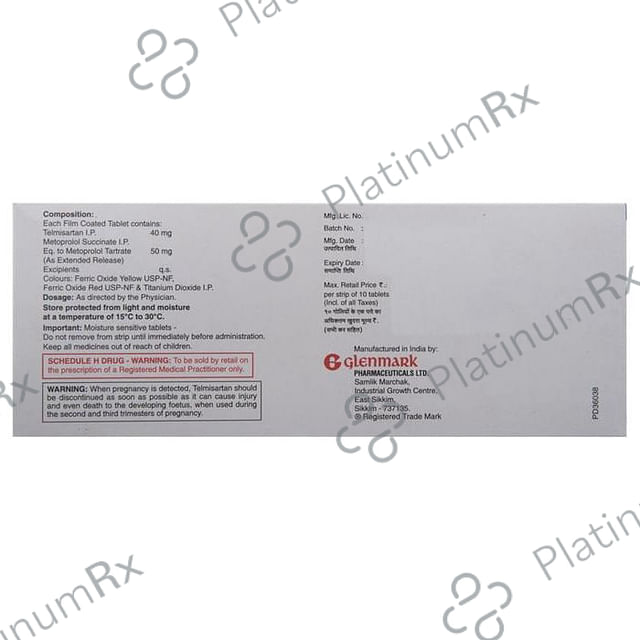 Telma Beta 50/40mg Tablet ER 10s