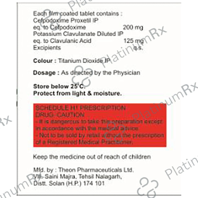 Ximinic 200/125mg Tablet 10s