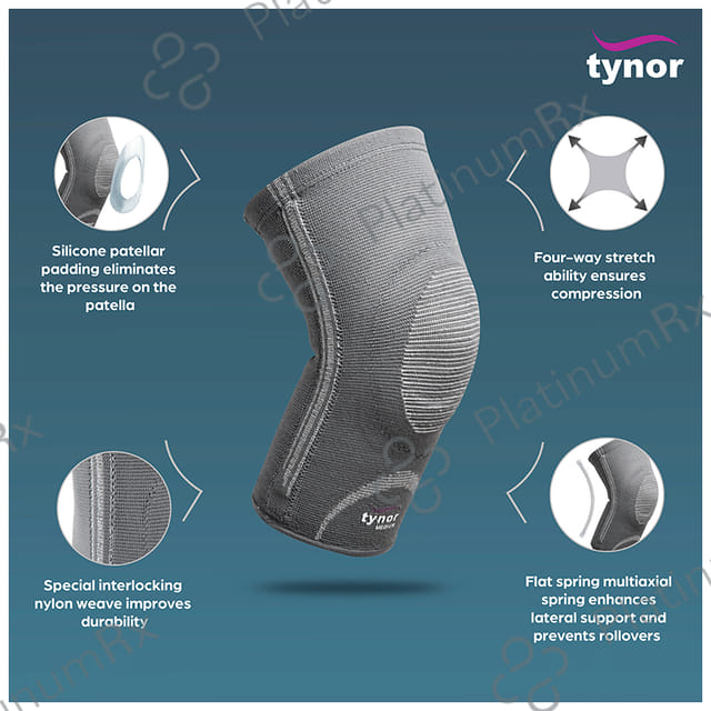 Tynor D 07 Knee Cap with Patellar Ring Medium 1s