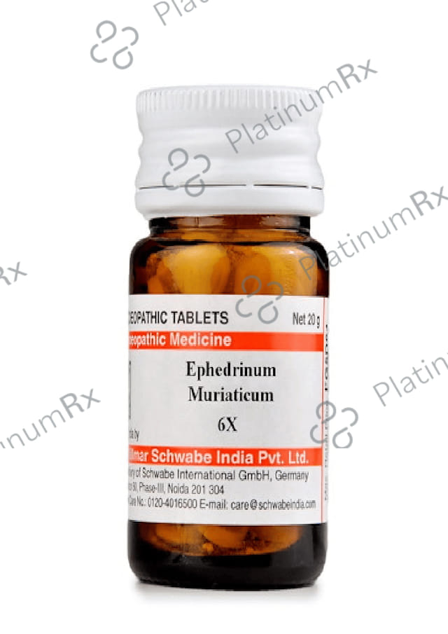 Dr Willmar Schwabe India Ephedrinum Muriaticum Trituration Tablet 6X
