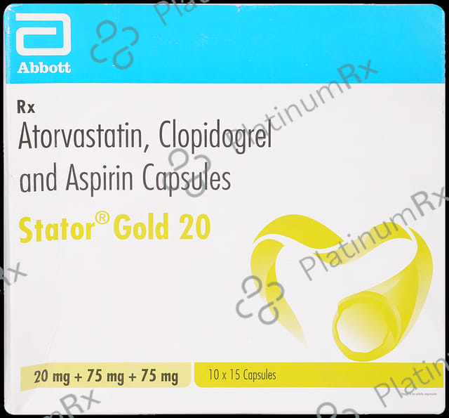 Stator Gold 20mg Capsule 15s
