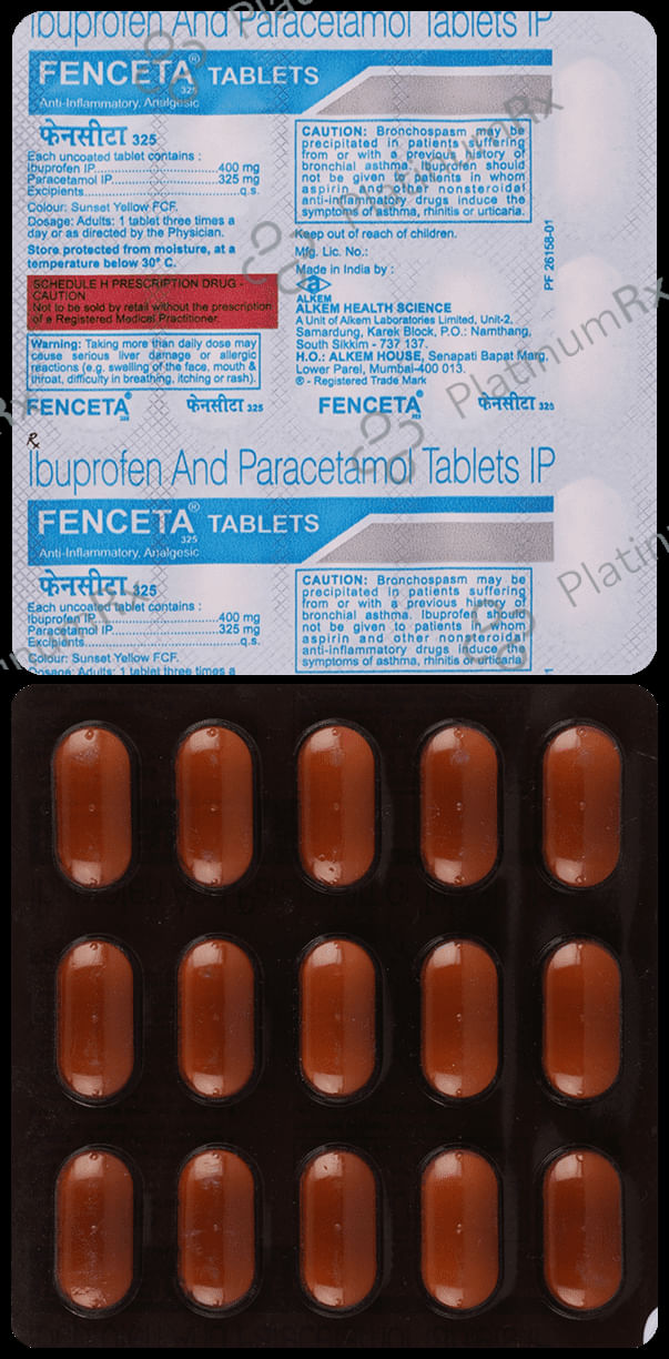 Fenceta 400/325mg Tablet 15s
