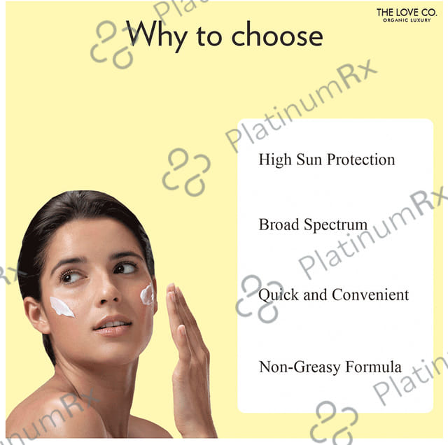 The Love Co Sun Defence Invisible Sunscreen SPF 40 Lotion 50ml