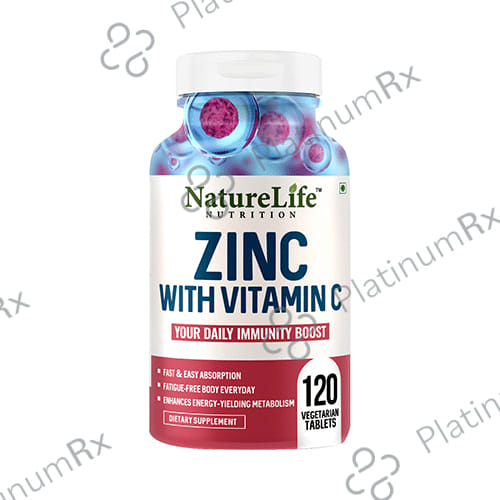 Nature Life Nutrition Zinc with Vitamin C Vegetarian Tablet