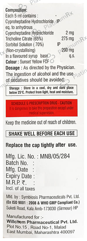 Willcas Syrup Sugar Free