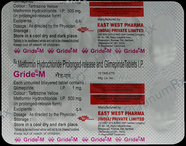 Gride M 1/500mg Tablet 10s