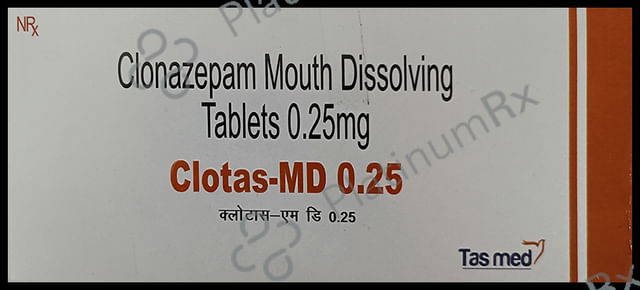 Clotas MD 0.25mg Tablet MD 15s