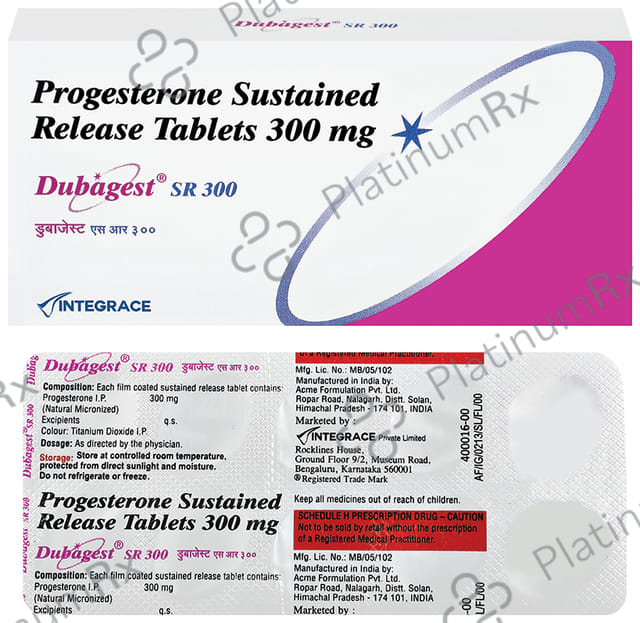 Dubagest SR 300mg Tablet 10s