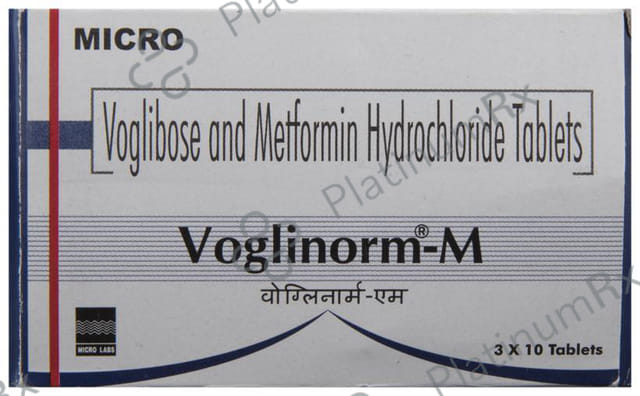 Voglinorm M 500/0.2mg Tablet 10s