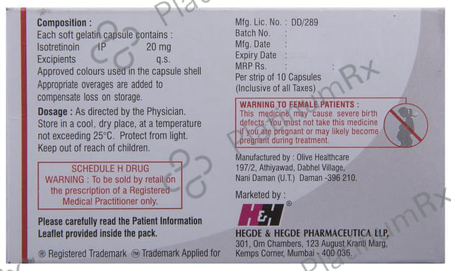 Tretin Iso 20mg Capsule 10s