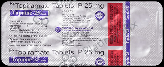 Topaine 25mg Tablet