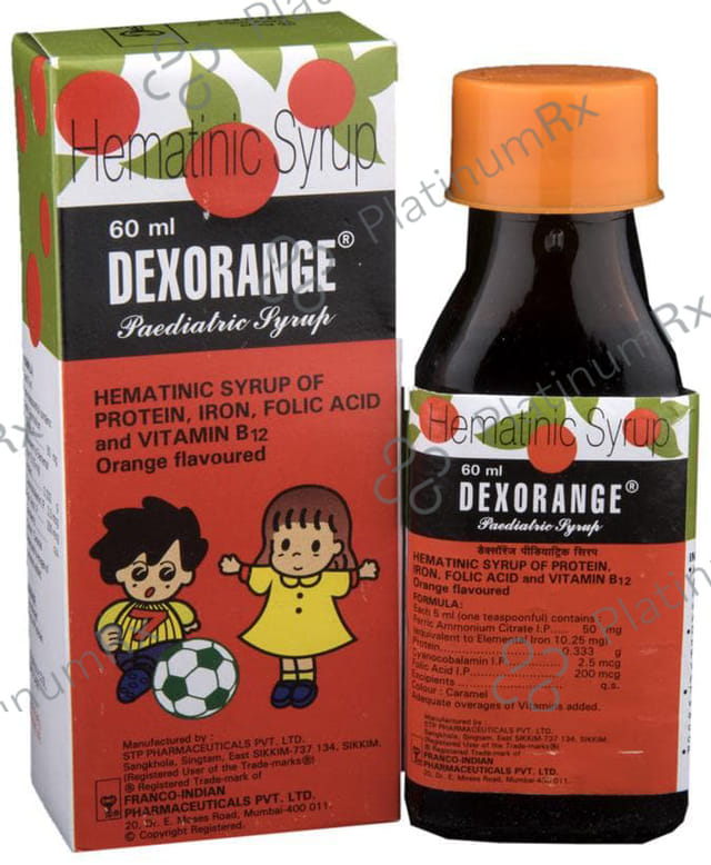Dexorange Paediatric Orange Syrup 60ml