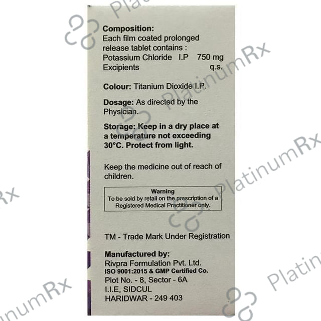 Addkay 75mg Tablet PR 10s