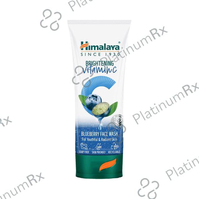 Himalaya Brightening Vitamin C Face Face Wash Blueberry 50 ml