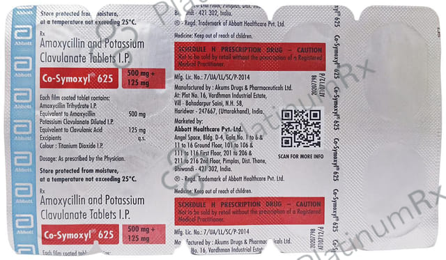 Cosymoxyl 500/125mg Tablet 10s