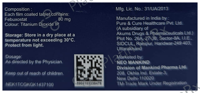Febuhelp 80mg Tablet 10s