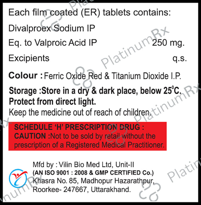 Divalna ER 250mg Tablet 10s