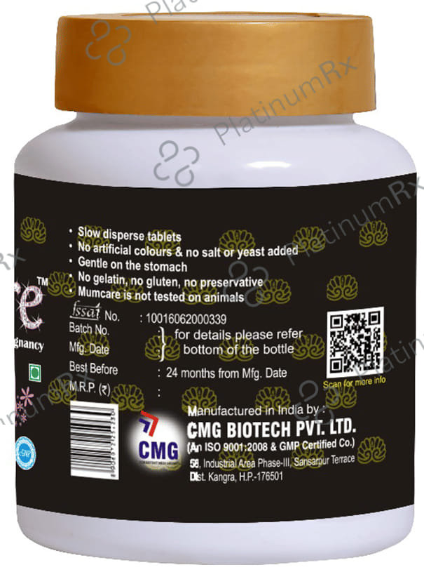 CMG Nutritions Mumcare Capsule Elite Nutritional Care for Pregnancy