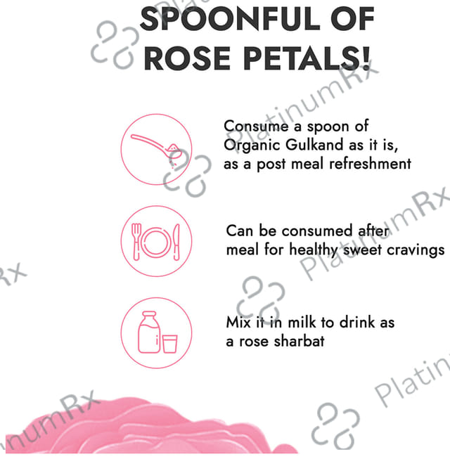Kapiva Pure Foods Organic Gulkand - Sun-Cooked Damask Roses & Mishri