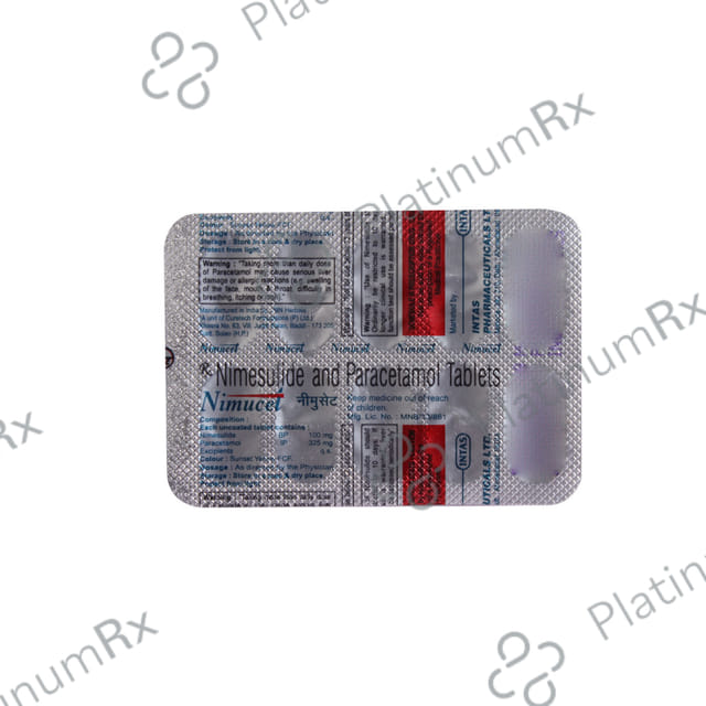 Nimucet 100/325mg Tablet 10s