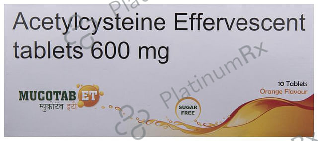 Mucotab ET Orange 600mg Tablet 10s