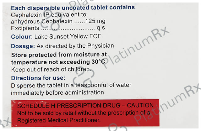 Cephadex 125mg DT Tablet 10s