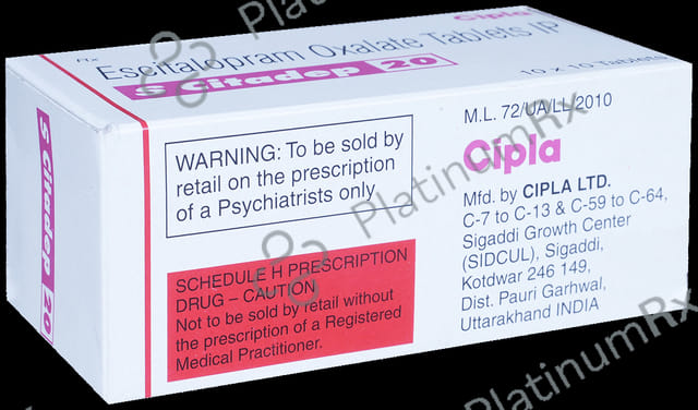S Citadep 20mg Tablet 10s