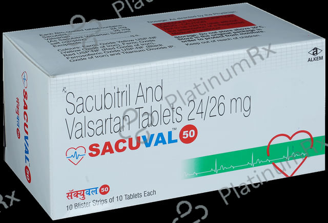 Sacuval 50 24/26mg Tablet 10s