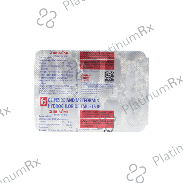 Glirum MF 5/500mg Tablet 10s