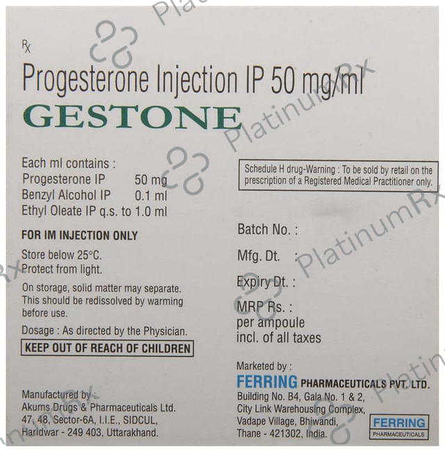 Gestone 50mg Injection 1ml