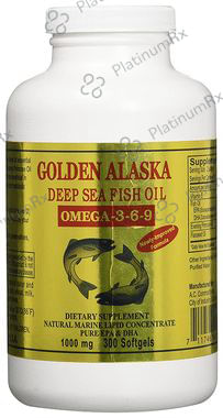 Golden Alaska Deep Sea Fish Oil Omega-3 6 9 1000mg Softgel