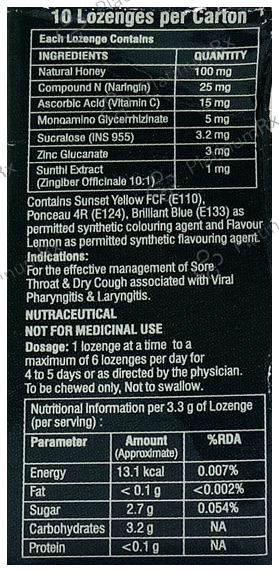 Naricover Dry Cough Lozenges