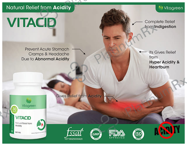 Vitagreen Vitacid 500mg Capsule