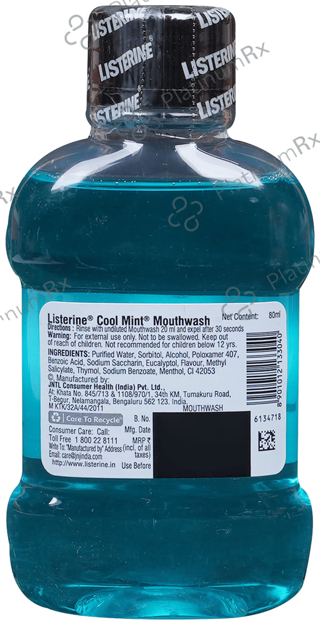 Listerine Cool Mint Mouth Wash 80ml