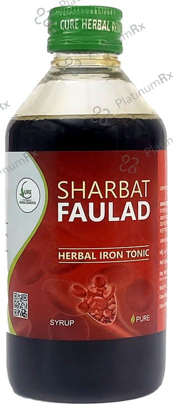 Cure Herbal Remedies Sharbat Faulad Herbal Iron Tonic 500 ml