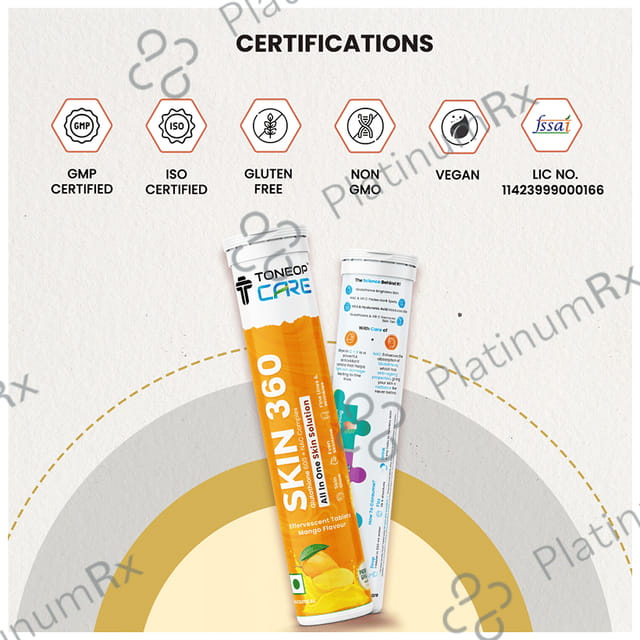 ToneOp Care Skin 360 Effervescent Tablet Mango