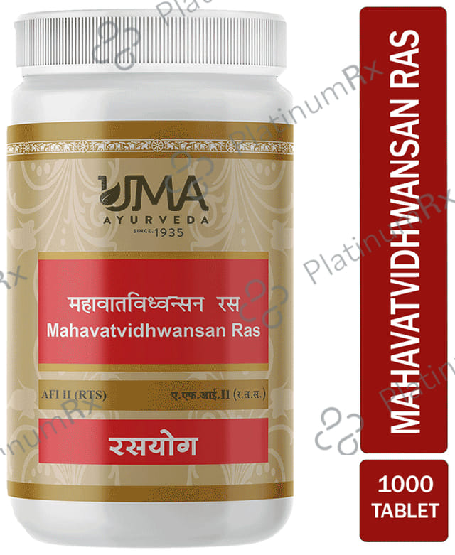 Uma Ayurveda Mahavatvidhwansan Ras Tablet 1000 tablets