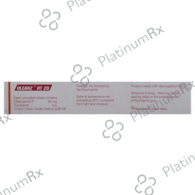 Oleanz RT 20mg Tablet DT 10s