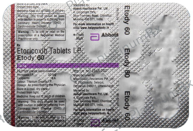 Etody 60mg Tablet 10s