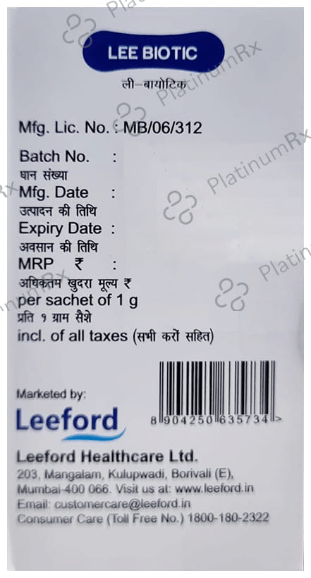 Lee Biotic Sachet