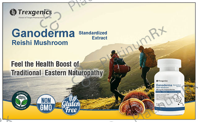 Trexgenics Ganoderma Reishi Mushroom 500mg Veg. Capsules