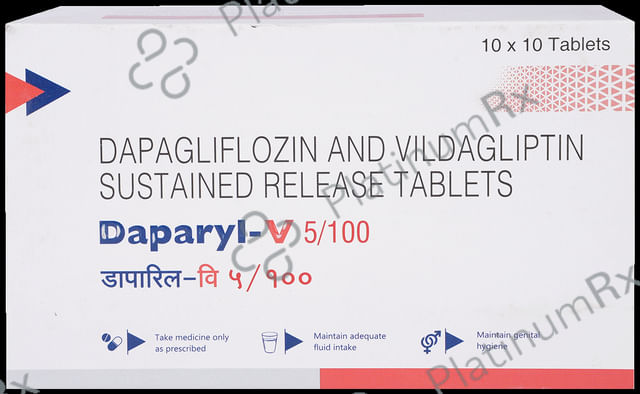 Daparyl V 5/100mg Tablet 10s