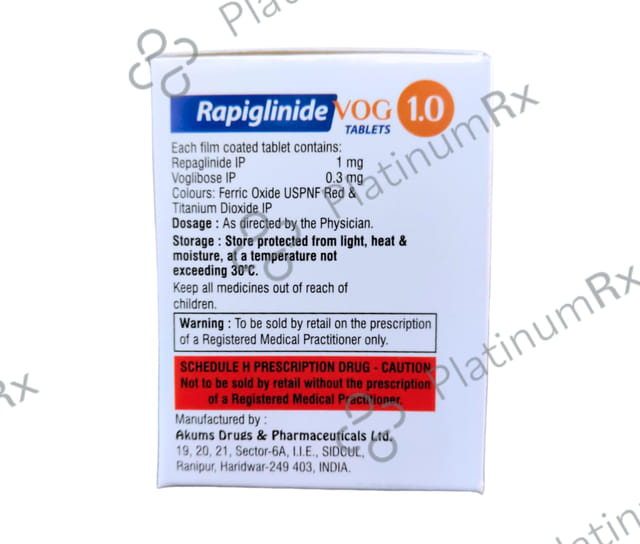 Rapiglinide Vog 1/0.3mg Tablet 15s