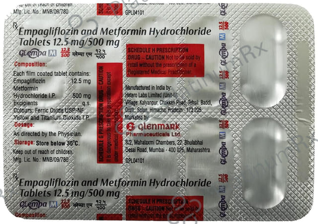 Glempa M 12.5/500mg Tablet 10s